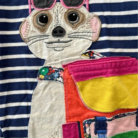 Mini Boden Shirt with Colorful Meerkat Design - Picture 2 of 3